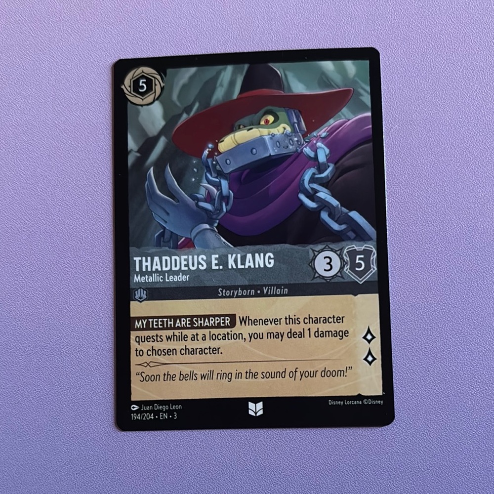 Disney Black and Purple Enchanted Trading Cards